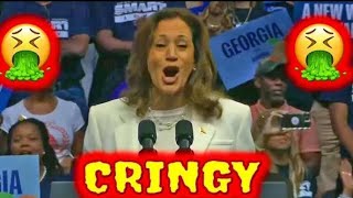 Kamala Harris EMBARRASSES Herself atGeorgia Rally - Lies, Cringe & Gaffes Oh...🙁🙁🙁