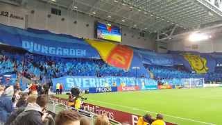 DIF-AIK 2-2, 2015-05-26 Tifo, pyro, sång mm!