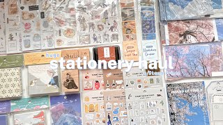 huge stationery haul w/stamprints | stickers, tapes, paper deco & more☁️