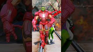 GTA V : Hulk Saving His Love She-Hulk From Choo Choo Charles Train 😦| #Shorts | #GTA5 | #Hulk