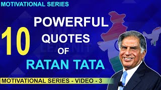 10 POWERFUL QUOTES by RATAN TATA - Ratan tata motivational video status, we learnit #Shorts