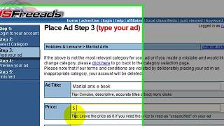 DIY: Posting Your First Ad on USFreeads.com