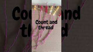 #shorts Threading beads activity for preschoolers II Counting beads on a string II Montessori