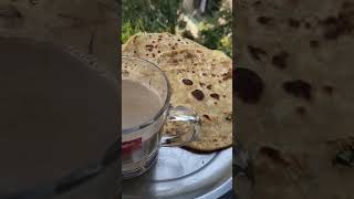 Aloo paratha with chai lovers?? #shorts #short