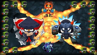 Grandmaster Ninja, Master Bomber & Shinobi Army surmounting Mount Magma!