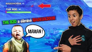 1 VS 1 CONTRE UN GROS RAGEUX DE 10 ANS SUR FORTNITE ! IL VEUT APPELLER SA MÈRE !