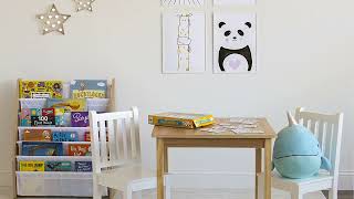 Great product -  Humble Crew, White/Natural Wood Super Size 6 Tier Kids Book Rack