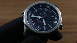 IWC Aquatimer Automatic 2000 Edition "35 Years Ocean 2000" IW3291-01 Functions and Care