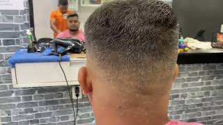 Corte degrade navalhado com barba alinhada!