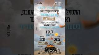 יוֹם אחד: לפי לוח השנה של משכן אלוהי ישראל ותורתו תשעה עשר לחודש השביעי #לוח364 #רונן_כהן #תורה