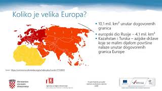 Geografija 7. r. OŠ - Pojam, veličina, smještaj i položaj Europe