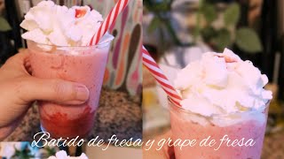 #batido y #frape de #fresa