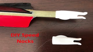 Speed nocks for archery (DIY)