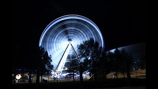 Wheel Of Liverpool Royal Albert Dock Drone Footage on River of Light Opening Night 2024