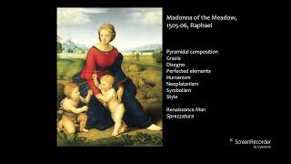 Raphael's Madonna of the Meadow, 1505-06