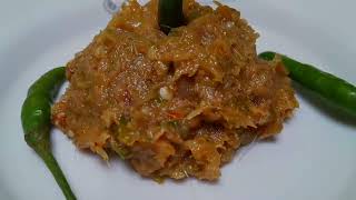 Chepa sutkir checha vorta recipe . স্বাদ লেগে থাকবে চ্যাপা শুটকির ছেচা ভর্তা . Shutki Vorta