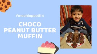 #mochiappetit makes Choco Peanut Butter Muffin | Rejoychi's Masterchef Baby