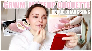 GRWM CHIT CHAT MAKEUP COQUETTE | AVEC MES CHAUSSONS WOLKENSOHLE