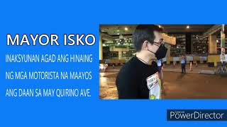 MAYOR ISKO MORENO |  UMAKSYON SA KAHILINGAN MGA RIDER NA AYUSIN ANG BUTAS BUTAS NA DAAN @shopeeme!