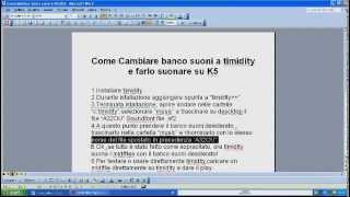 Cambiare banco suoni a timidity