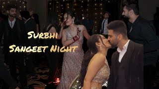 Surbhi jyoti Grand Sangeet Night with Co_Stars Partying together #surbhijyoti #sangeet #sangeetdance