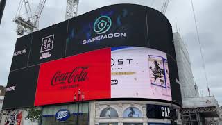 #SafeMoon Advertised On A Billboard In Piccadilly Circus