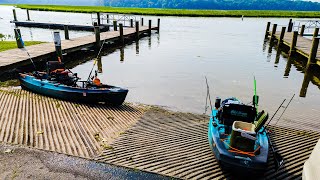 Loading the OldTown 106 before a day on the Lake