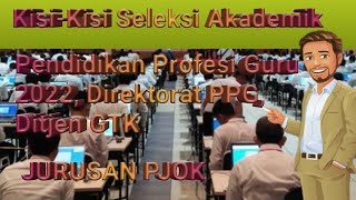 Update  ! Kisi Kisi PPG 2022 Jurusan PJOK