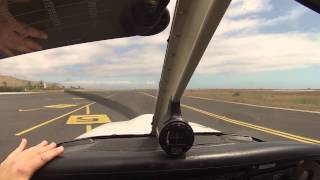 Take off at La Gomera and low pass at El Revolcadero with ATC