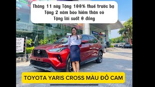 Toyota Yaris Cross giảm 100% thuế trước bạ | Tặng 2 năm bảo hiểm thân vỏ| lãi suất 0%