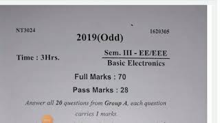 Questions bank basic electronics MCQ