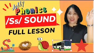 JOLLY PHONICS /Ss/ SOUND FULL LESSON #jollyphonics #LetterSsSound