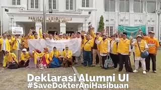 Deklarasi alumni UI #savedokteranihasibuan