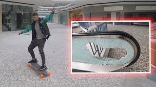 Skateboarding Mall * Accident!