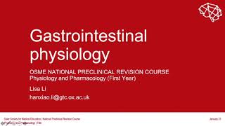 Gastrointestinal Physiology