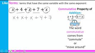 Combining Like Terms Example 1