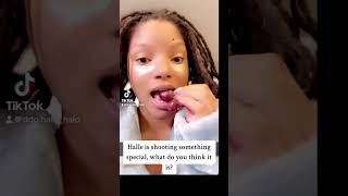 What is Halle Shooting? #ddg #viral #ariel #explore #couplegoals #HalleBailey #music