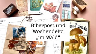 Herbstwanderung, Wochendeko in meinem Planer und Biberpost | planenaufpapier