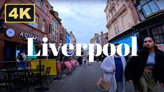 Liverpool, England  - 4K Walk