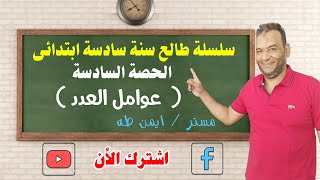 الحصة السادسة ( عوامل العدد ) سلسلة تأسيس طالع سادسة ابتدائى