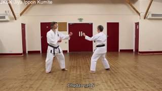 JKSK Jiyu Ippon Kumite Chudan Set 5