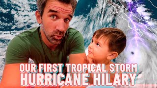 Hurricane Hilary in California | Our first TROPICAL STORM | Family of 8