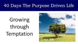 Day 26 Growing through Temptation | 40 Days The Purpose Driven Life Rick Warren