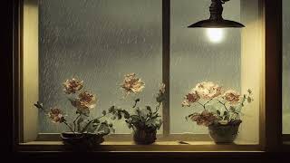 Flower And Rain On Window Sounds - To Help You Sleep & Study