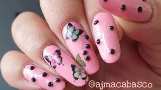 BUTTERFLY NAIL DESIGN / NAIL STICKER / WATER DECAL