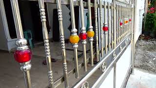 Model Pagar Pintu Sorong Stainless Steel