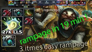 Meepo is Back,  Playing Meepo with Max ransak and Max Attributes - Full Gameplay Meepo super good#7