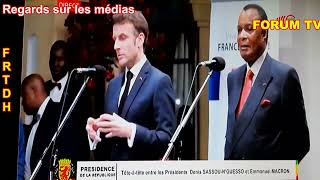 Emmanuel Macron refuse de servir la soupe à Sassou. A son escale de Brazzaville il fait des selfies