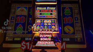 Back at EGYPTIAN JEWELS DOLLAR STORM- $1/DENOM- $5/SPIINS! ON FREE PLAY! #slot #casino #jackpot