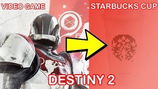 Drawing DESTINY 2 on a - STARBUCKS CUP!